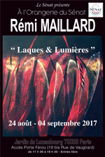 Senat Palace, Orangery of Luxembourg Garden, 24 August to 4 September 2017 - Rémi Maillard, lacquer artist decorator